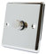 AET CPC1GDIM10 Polished Chrome Classical 1000W-10 Amp Single 1 Gang 2 Way 1000W Light Dimmer Switch, 240 V