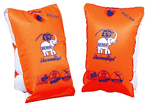 Bema 18023 Schwimmfluegel WFF,orange, Größe 2, 16,5x25 cm,Höchstgewicht: 60+ Kg