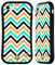 Head Case Designs Blaugrün Und Orange Neon Zigzag Hybride Handyhülle Hülle Huelle kompatibel mit Apple iPhone 7/8 / SE 2020 & 2022
