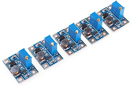 ANGEEK 5 Stück DC-DC 2A Step-up Wandler Regler Booster Versorgungs Modul Kompatibel mit Arduino SX1308