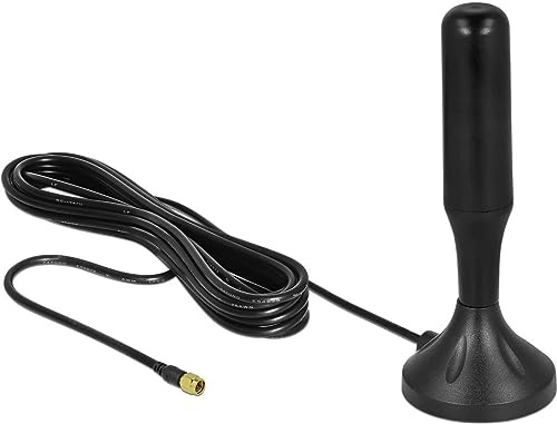 DeLOCK 12587 Antenne 5 dBi omnidirektionale SMA Antenne (5 dBi, 0.698-0.96; 1.71-2.17; 2.5-2.7 GHz, 50 Ohm, Omni-Directional Antenne, SMA, Stecker)