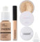 Phoera Cover Make Up Foundation Set - Enthält Nude 30ml Matte Airbrush Foundation, Phoera Concealer (Neutral), Cool Beige Setting Powder & Silikon Blender Sponge for Easy Application