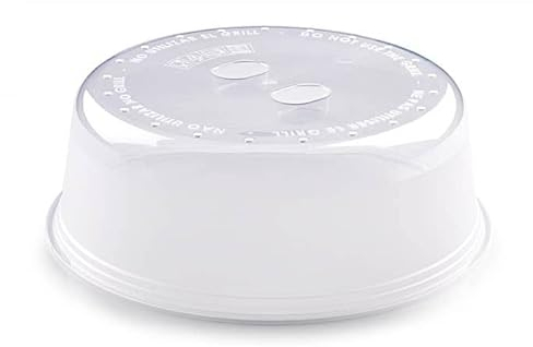 CABLEPELADO Tapa para Microondas con Salida de Vapor, Tapa microondas Libre bpa, Tapadera Calentar Comida, Tapa Protectora para Microondas, Libre de BPA, 27 cm diámetro x 9.5 cm Altura