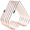 Porte-revues, porte-fichiers en forme de coeur organisateur de bureau support papier organisateur porte-fichiers support livre trieur organisateur étagère pour bureau décoration de la maison(Or rose)
