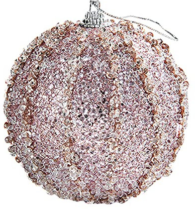 TianWlio Weihnachtsbaumschmuck Weihnachtskugel Farbkugel eingetaucht in Pulverkugel Weihnachtsschmuck Anhänger Kugel Weihnachtsschmuck Blumentöpfe Zink Rund