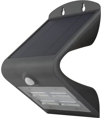 REV BUTTERFLY Außenleuchte mit Bewegungsmelder 2000mAh, Li-Ion, Led Strahler außen, IP54, Solar Panel 2.3Wp, 3.2W, anthrazit