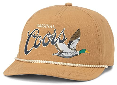 AMERICAN NEEDLE Coors Beer Baseballmütze, verstellbar, Snapback, Cappy aus Segeltuch (Coors Wheat), Einheitsgröße