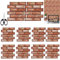 YIDM Carta da Parati 3D in Mattoni 10 Pezzi 30x30cm, Pannelli Decorativi Adesivi da Parete Effetto Pietra per Cucina Bagno