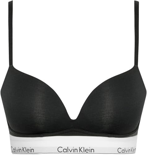 Calvin Klein Femme Soutien-Gorge Push-Up Plunge à Armatures, Noir (Black), 75E