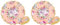 Talking Tables Hübsche Blumenservietten für Partys mit Wellenkante | Rosa Papierservietten für Teeparty, Muttertag, Mädchengeburtstag, Orange (Packung mit 2)
