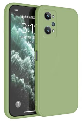 HAFFAN Funda de Silicona TPU Compatible con Realme GT2 / GT Neo2 / GT Neo 3T (6.62), Carcasa Protectora para Teléfono Móvil - Verde Matcha