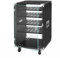 STCERY Audio Rack HiFi Regal, Medien-Stereoschrank-Ständer, Aufbewahrungsschrank, HiFi-Audioschrank Regale Mit Verstellbarem Regal, für Heimkino/Schlafzimmer/Büro