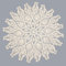 URROMA Hohles rundes Deckchen, 60 x 60 cm, Beige, handgefertigt, gehäkelt, rund, Baumwolle, Spitze, Tischüberzug, Tischdecke, Abdeckung für Tisch, Sofa, Kissen, Dekoration