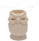 Pot de Fleurs Statue en résine Solaire, Pot décoratif Lumineux Animal la Nuit. Convient pour Le Balcon, Jardin, Salon, Rebord de fenêtre et d'autres endroits à Placer(Beige 2)