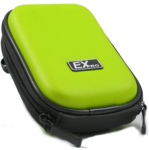 Ex-Pro® Green Hard Clam Shock proof Digital Camera Case Bag CR291A for Kodak Easyshare C122, C140, C142, C143, C160, C180, C182, C183, C190, C195, C300, C310, C315, C330, C340, C360, C443, C503, C513, C530, C533, C603, C613, C633, C643, C653, C663, C713, C743, C763, C813, C875, C913, C1013, C1505, C1530, CD82, LS755, M23, M320, M340, M341, M381, M420, M522, M530, M531, M532, M550, M552, M575, M580, M583, M590, M753, M753, M763, M763, M853, M853, M863, M863, M873, M883, M893, M893 IS, M1033, M1063, M1063, M1073, M1093, M1093 IS, M1093 IS, M5350, M5370, MD1063, Mini, V530, V530, V550, V550, V570, V603, V610, V705, V803, V1073, V1073 IS, V1253, V1273, Z885, Z950, Z980, Z1015IS, Z1085IS, Z1085 IS, Z1275, Z1285, Z1485IS, Z1485 IS & More.