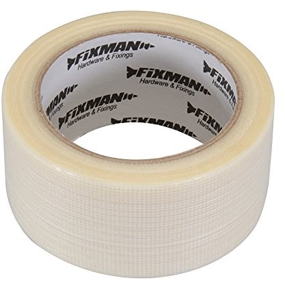 Fixman, Nastro adesivo in tessuto, 50 mm x 50 m, trasparente