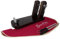 BRICOMIRAS - Jamonero Modelo Rioja | Incluye Cuchillo, Chaira y Cubrejamón | Fabricación Española de Calidad | Sujeción Segura y Resistente, Color Tabaco, Material Cubrejamón Burdeos