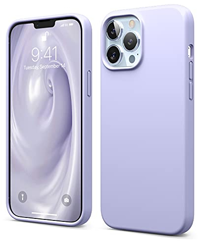 elago Liquid Silicone Case Kompatibel mit iPhone 13 Pro Max Hülle (6,7), Hochwertiges Silikon, Rundumschutz Handyhülle : 3-Layer Struktur Schutzhülle, Kratzfestes Weiches Mikrofaserfutter (Violett)