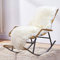 MYLUNE HOME Schaffell-Teppich, groß, 170 x 55 cm, elfenbeinfarben, ultraweich, flauschig, Plüsch, Stuhlbezug, Schaffell-Kissen für Wohnzimmer, Sofa, Stuhl, Teppich, Sofa, Bett
