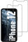 Cracksin [2 Stück] Panzer Schutz Glas für iPhone 12 Displayschutzfolie 9H Härte, Echt Hart Tempered Glass, HD, 2.5D, Ultra-klar, Kratzfest, Schutzfolie