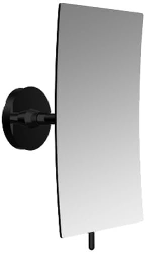 Emco Round Wandspiegel, 1-armig, 3-Fach, eckig, 132x208mm, 1094, Farbe: Schwarz