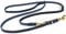 CopcoPet Hundeleine aus Fettleder 2m x 10mm Blau – 3-Fach verstellbar, geflochten – Mit Messingbeschlägen – Grifffest, robust – Umhängeleine für kleine Hunde, ideal für Spaziergang, Training