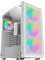 Mars Gaming MC-F Weiß, ATX Gaming Semitower, Vollvergütetes Glasfenster, Metal-Mesh Front, 4X 120mm ARGB Lüfter