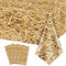 4 Stück Stroh Tischdecke Rechteckig Stroh Tischdecke Wasserdicht Bauernhof Tischdecke Heu Stacks für Bauernhof Party Dekorationen Cowboy Western Thema Party Supplies, 130x220cm