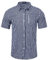 LUYANA Chemise à carreaux pour homme - Manches courtes - Décontractée - Coupe droite, Noir , M
