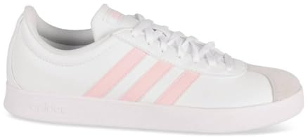 adidas Damen VL Court Base Sneaker, Cloud White/Clear Pink/Grey One, 39 1/3 EU