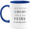 quotedazur - Mug Cadeau Motard Homme - Je Ne Suis Pas Parfait Mais Je Suis Motard - Tasse Cadeau Biker Fan De Moto - Bleu/Céramique