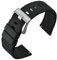 ANNEFIT Nylon Militär Uhrenarmband 18mm, Schnalle aus Edelstahl, Schnellverschluss Aatmungsaktive Armband für Herren Damen (Schwarz)