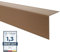 QUEST Profilé de Protection des Bords en PVC Rigide 100cm – Cornière d’Angle pour Mur ou Meuble – Finition de Coin Résistante – Marron, 50x50mm