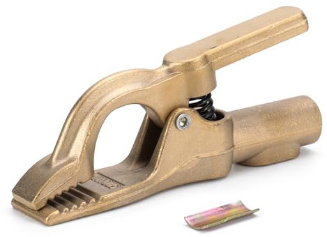 Welding Knight Welding Ground Clamp 500-Amp Brass Heavy Duty Welding Ground Earth Clamp For TIG/MIG/MMA Tig Welder