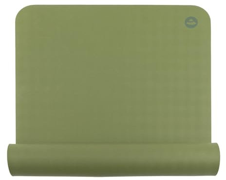 Bodhi Yogamatte ECO PRO | 100% Naturkautschuk | Extrem Rutschfest | 100% natürlich & umweltfreundlich | Profi-Matte für Yoga & Pilates | Ideal für dynamisches Yoga | 185 x 60 x 0,4 cm | farn-grün