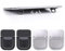 Doukesh Mini Support Ordinateur,Invisible Support pour Ordinateur,Pliable Rehausseur de Clavier,Support de Clavier Portable avec Silicone Antidérapant,Autocollant,4 Pièces