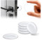 Fermaporta Maniglia silicone Autoadesivi, 12 Pezzi, 42x10mm, Paracolpi Elastici per Pareti, Protezione Antiscivolo per Porte, Camera da Letto, Cucina e Bagno, Bianco