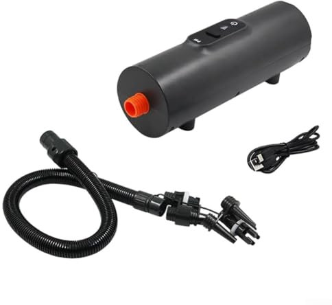 Electric air pump, air tent pump, Outdoor High Pressure Air Pump, Rechargeable Inflatable Tent & Awning Pump, 12V DC Power Electric Pump With 6 Air Nozzle