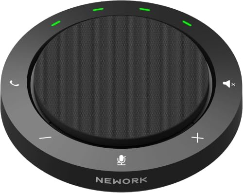 Konferenzlautsprecher mit Mikrofon 2 AI Rauschunterdrückungs-Mics, Meeting | AI 360° Pickup+Noise Reduct, 5W Lautsprecher, 10h Talk/14h Musik, USB-A/C+BT 5.4, 10M, Zoom/Teams/Meet