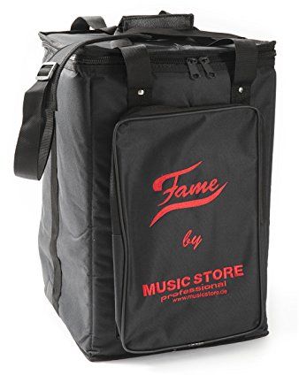 Fame Cajon Bag Travel, Rucksack Percussion Tasche, Nylon, Gepolstert, 31x32x50 cm, Komfortabler Transport, Wasserabweisend, Extra starker Reißverschluss