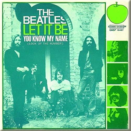 The Beatles Kühlschrankmagnet Let It Be You Know My Name Nue offiziell 76mm x One Size