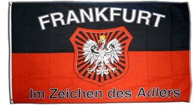 Flagge Fanflagge Frankfurt Im Zeichen des Adlers - 90 x 150 cm
