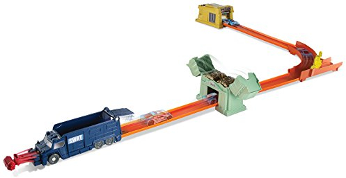 Hot Wheels DNR75 – Rennbahn Bank Robbery, Mehrfarbig