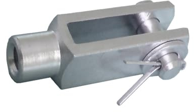 10 Stück - Gabelkopf - 10x40 - M10 mit Splintbolzen - DIN71752 - verzinkt