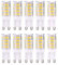 Pack de 10 bombillas G9 LED 3000 K 2835 SMD, CA 220 – 240 V, CRI > 82, bombilla de cerámica LED, ángulo de haz de 360 °, blanco cálido, 5w Warmweiß, G9, 5.00W, 220.00V