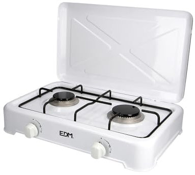 EDM 07420 Cocina de Gas Esmaltada con 2 Fuego, Varios Colores