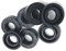 NBR Wellendichtring TC-19 × 25-47 × 4/5/6/7/8/9/10 Nitrile Covered zweilippig mit Schraubenzugfeder, 19x33x8mm 2Pcs