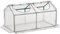 Outsunny Mini Greenhouse Portable Flower Planter Tomato Vegetable House for Garden Backyard with Zipper 120 x 60 x 60 cm, White