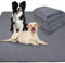 2 Packs Washable Dog Puppy Pads for Floor, Non-Slip Reusable Pee Pad for Dogs, Fast Absorbent Pet Whelping Pads & Playpen Mat for Incontinence (100x70cm Grey)