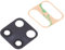 senza marchio compatibile per Xiaomi Redmi Note 9 Pro M2003J6B2G Ricambio N.1 vetro vetrino glass ricambio per Sostituire lente obbiettivo BACK fotocamera REAR CAMERA + BIADESIVO ADESIVO